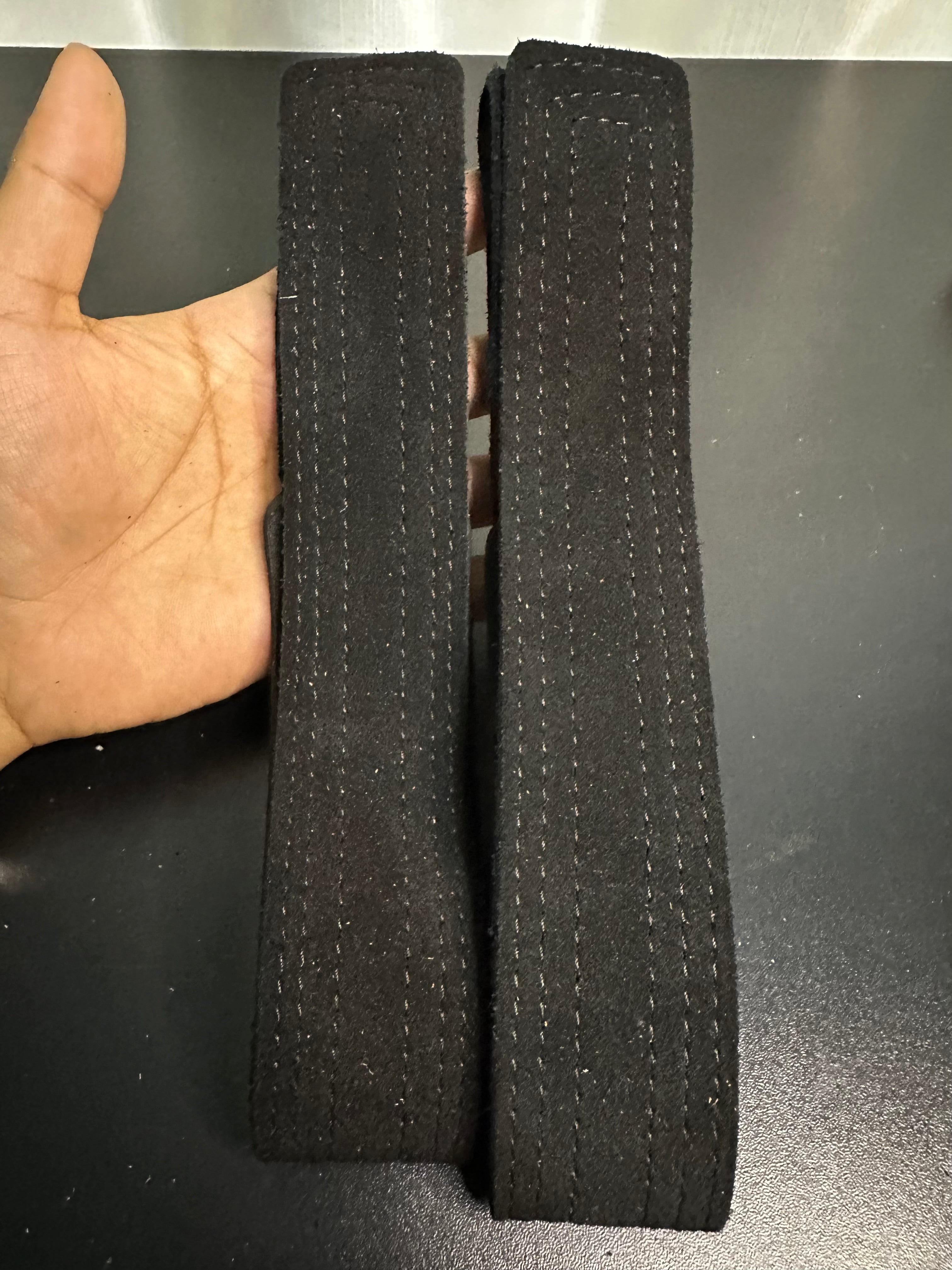 Leather Wrist Straps (Black)