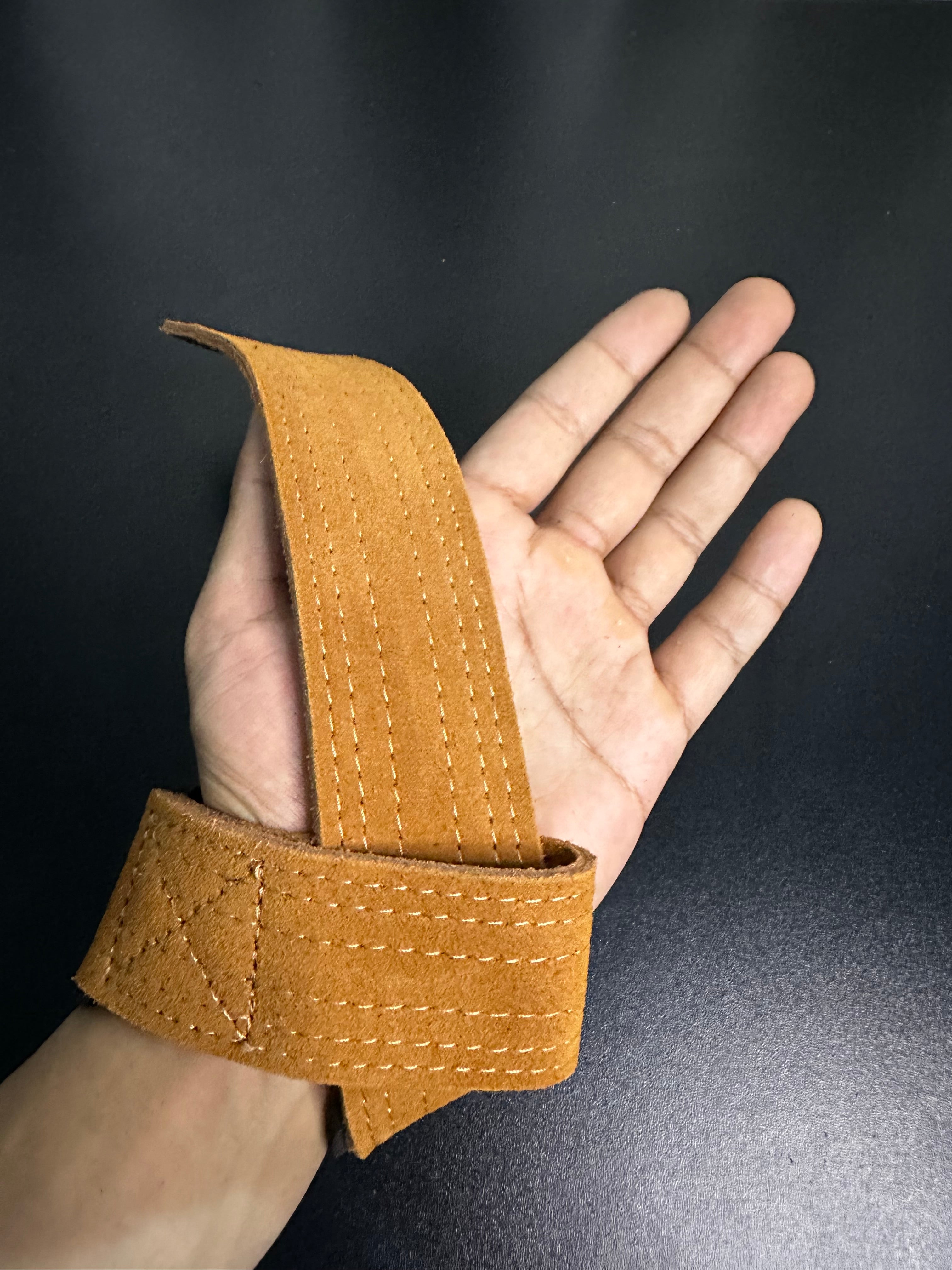 Leather Wrist Straps (Brown)