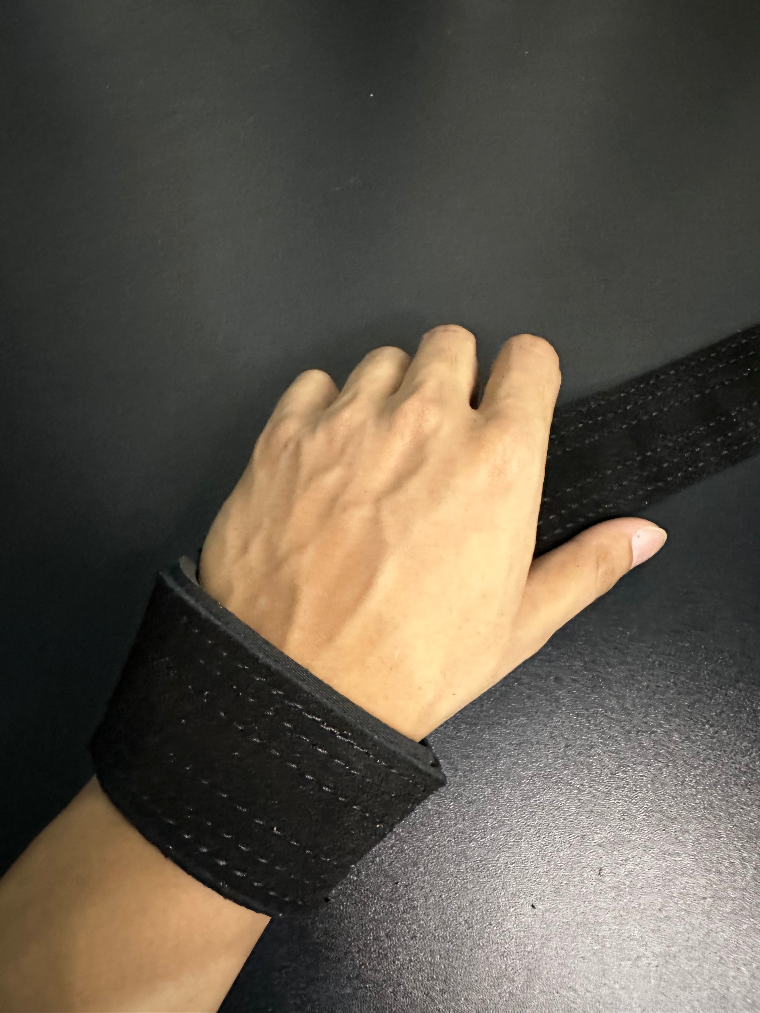 Leather Wrist Straps (Black)