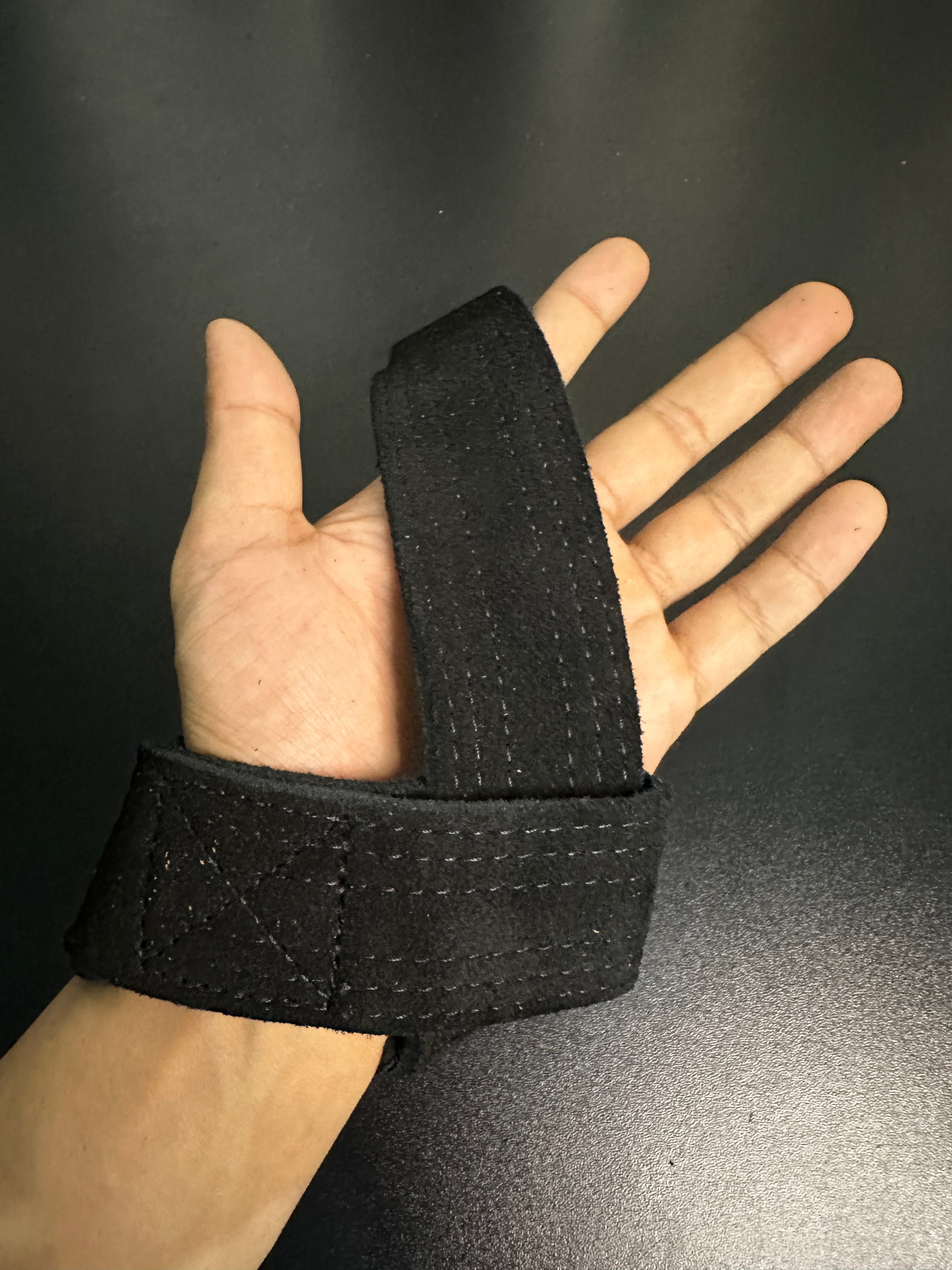 Leather Wrist Straps (Black)